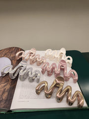 Shimmer Wave Hair Clip 13cm -5 colors WEshine