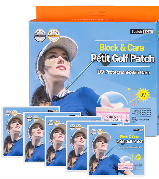 UV-beskyttende golfplaster (5stk x 3.5g) Block & Care