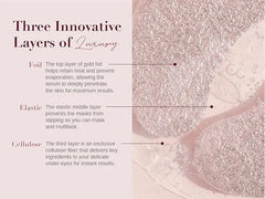 Rose Gold Glitter Foil Eye Mask DERMAL