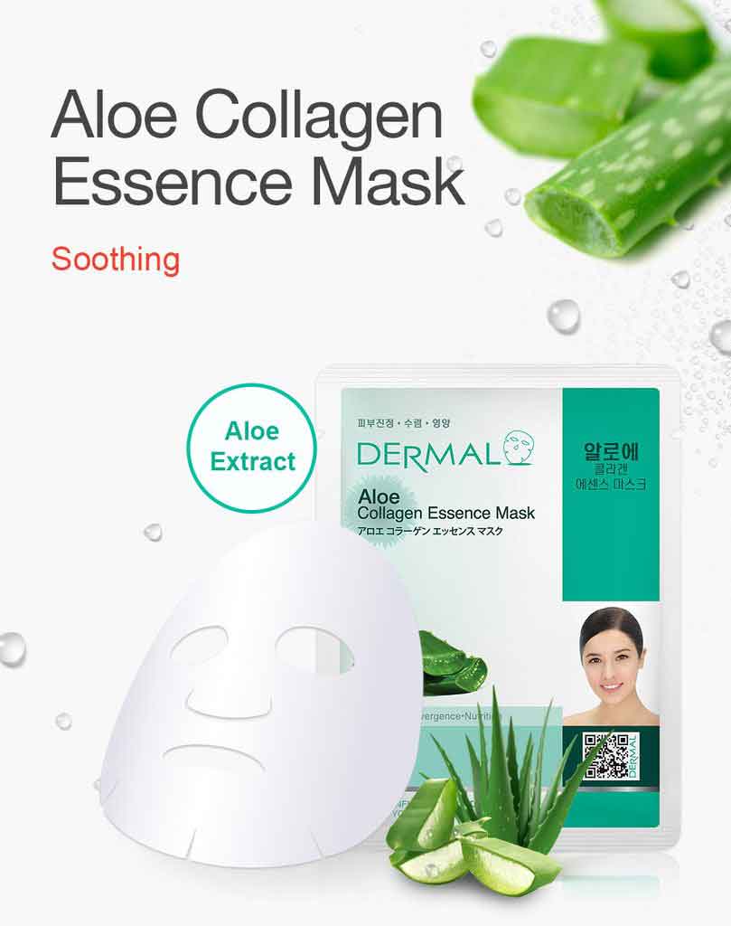 Aloe Collagen Essence Mask 23g DERMAL