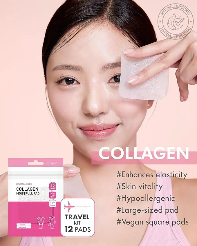 Collagen Moistfull Pad -Travel Kit 12 Pads DERMAL