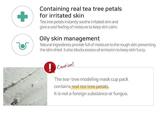 Cool Tea Tree Modeling Mask Cup Pack 28g LINDSAY