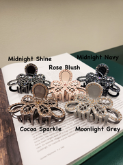 Crystal Butterfly Hair Clip 8 cm -5 colors