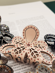 Crystal Butterfly Hair Clip 8 cm -5 colors