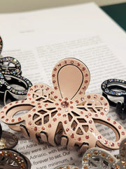 Crystal Butterfly Hair Clip 8 cm -5 colors WEshine