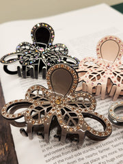 Crystal Butterfly Hair Clip 8 cm -5 colors WEshine