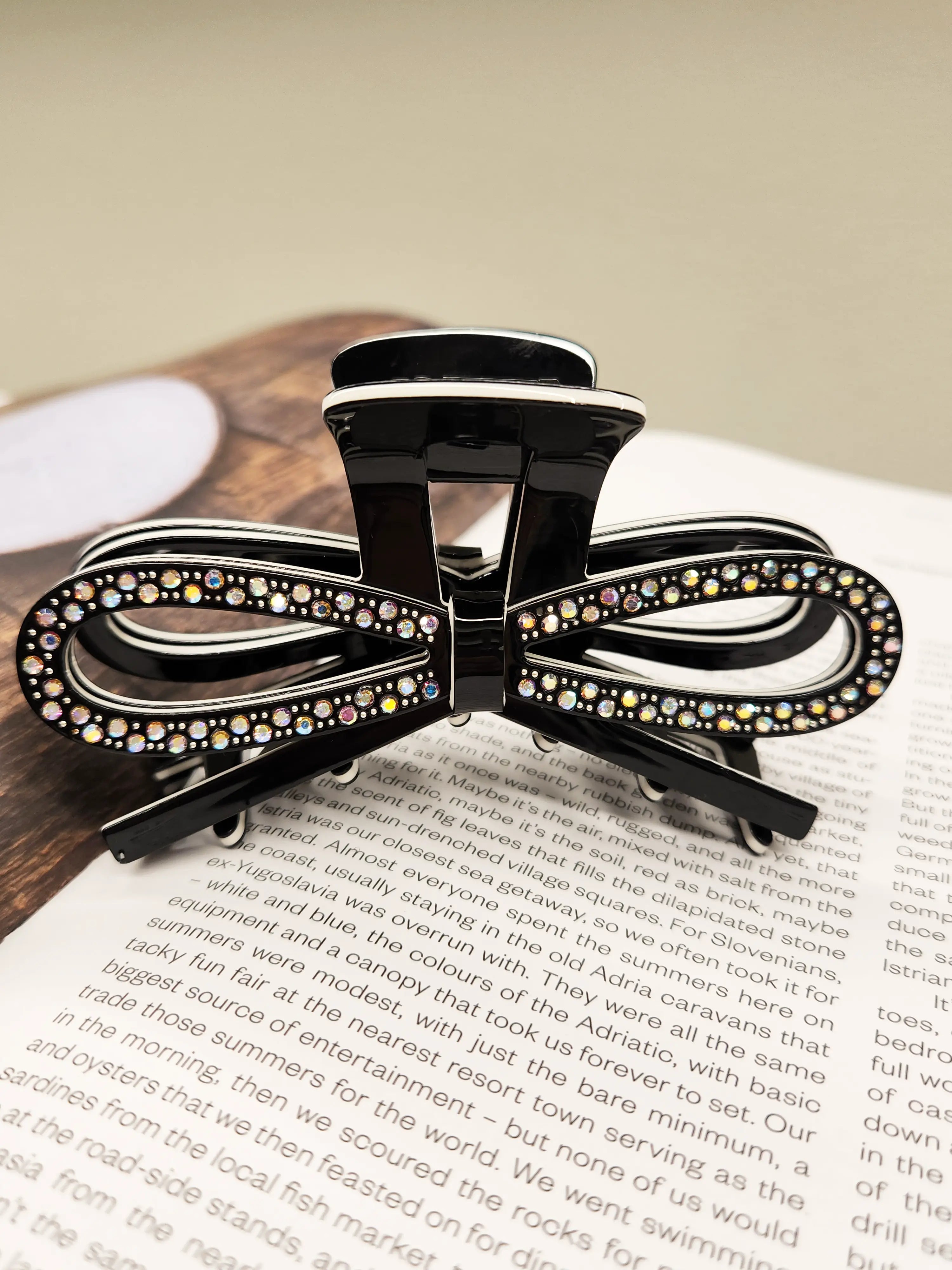 Crystal Ribbon Hair Clip 11 cm -5 colors WEshine