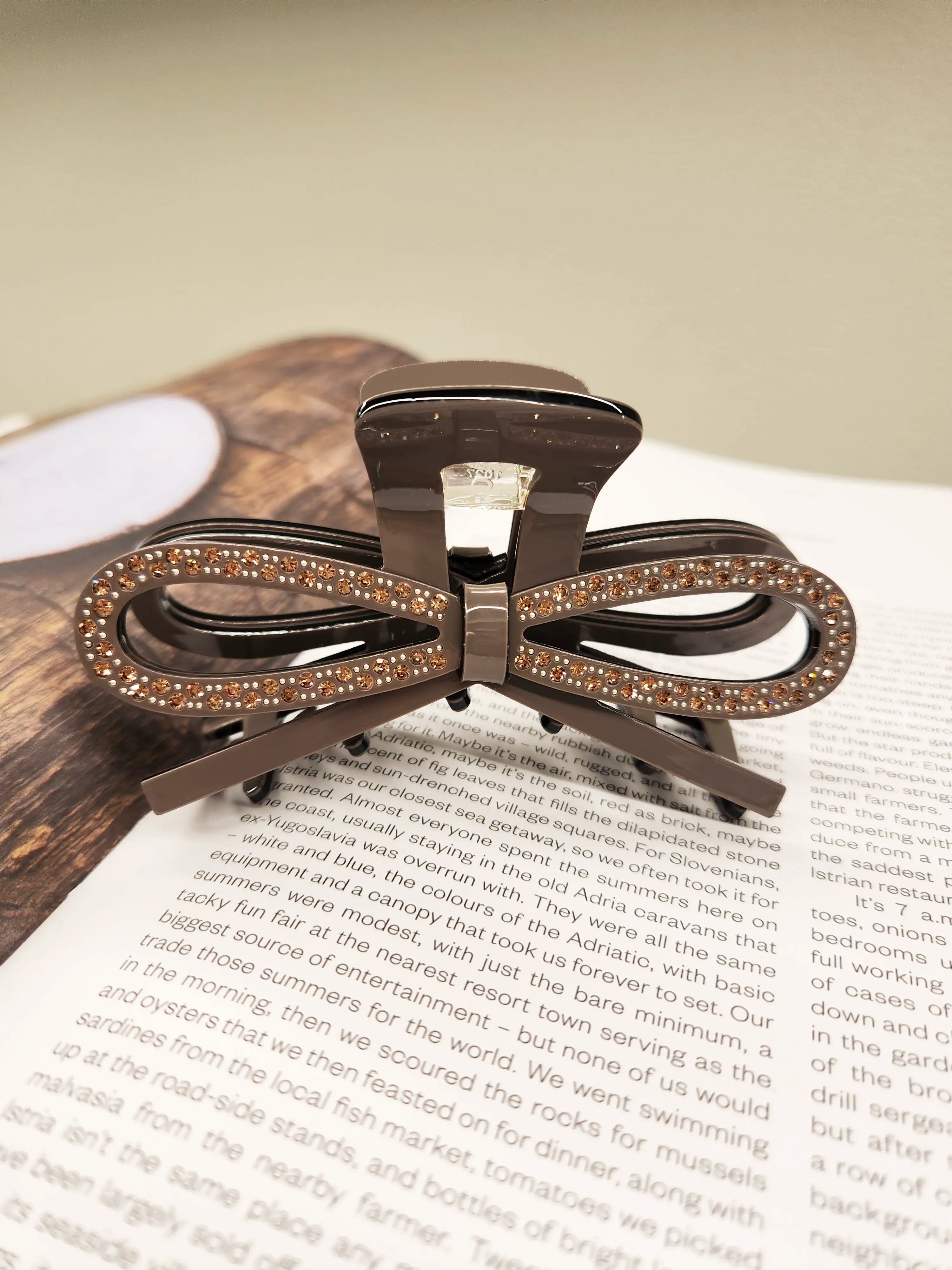 Crystal Ribbon Hair Clip 11 cm -5 colors WEshine