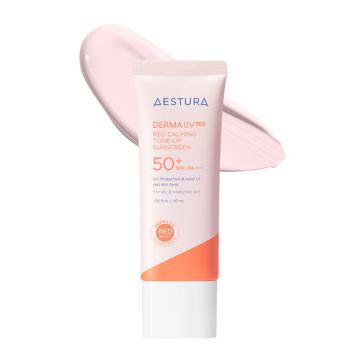 Derma UV365 Red Calming Tone-up Sunscreen 40ml AESTURA