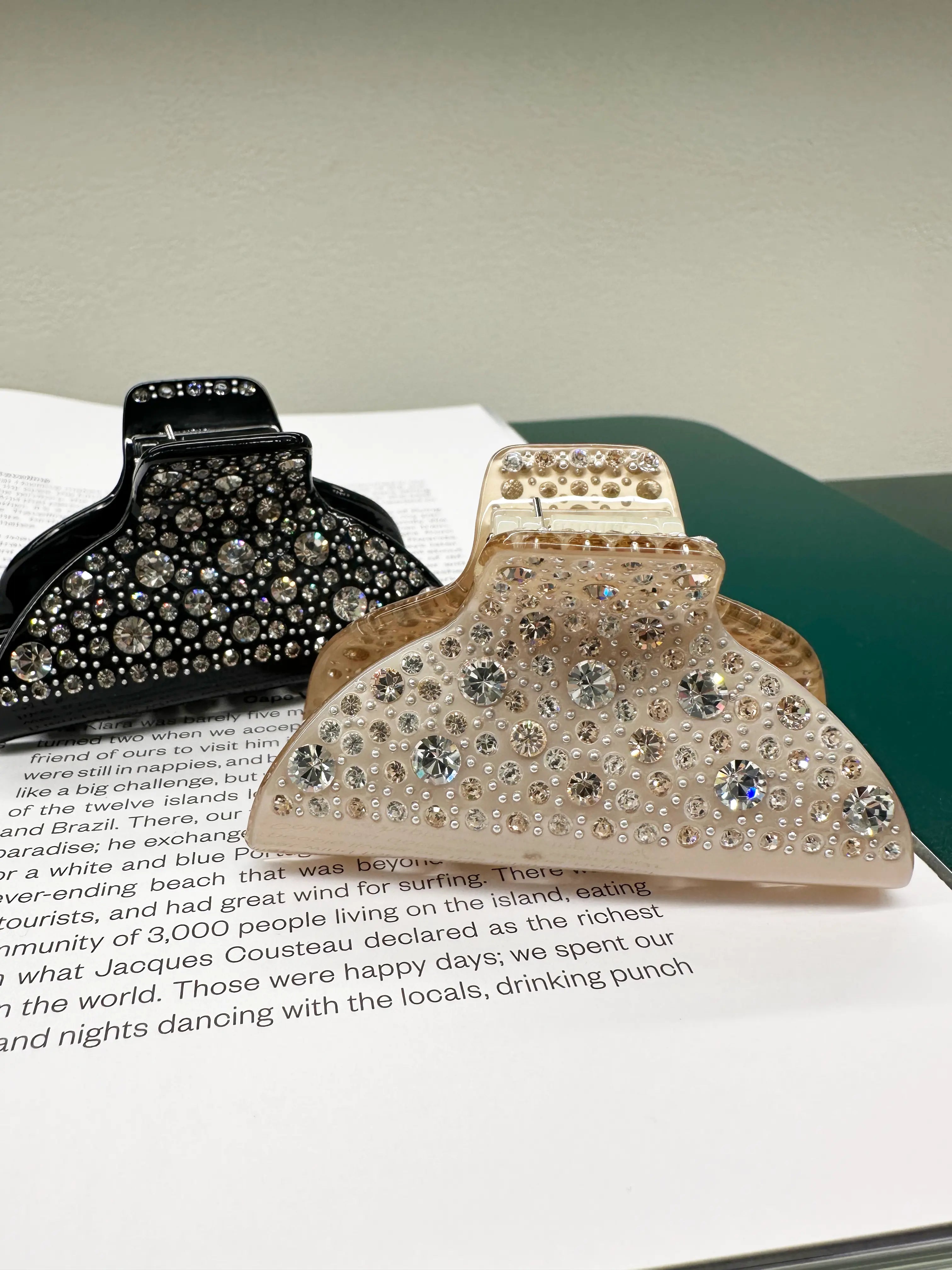 Éclat Swarovski Crystals Hair Clip - 8cm - 2colors WEshine