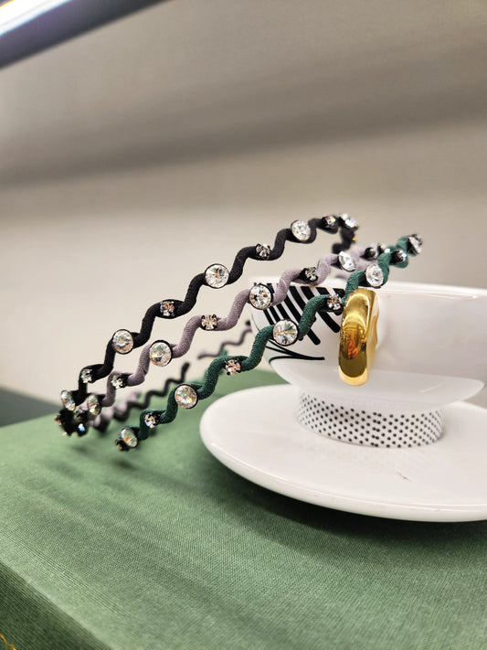 Elegant Swarovski Crystal Hairbrace – Hårbøyle - 3 colors WEshine