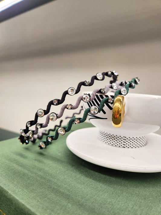 Elegant Swarovski Crystal Hairband - 3 colors