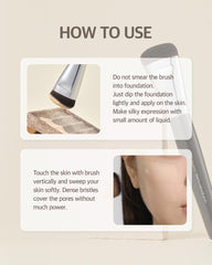 Flat Foundation Brush for Liquid Makeup