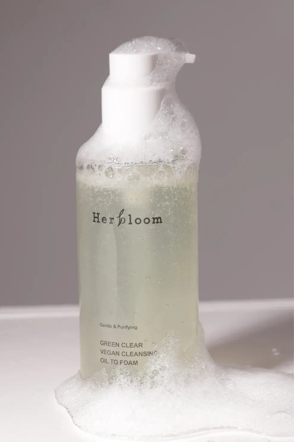Green Clear Vegan Cleansing Oil to Foam – 200ml Herbloom