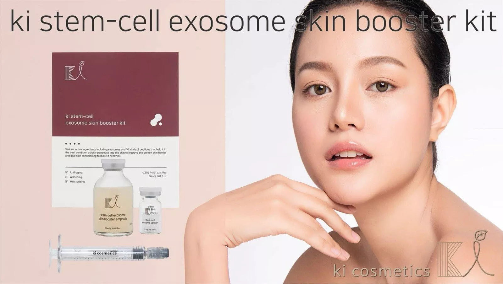 Stem-Cell Exosome PDRN Skin Booster Kit x 2 Bundle Set KI COSMETICS