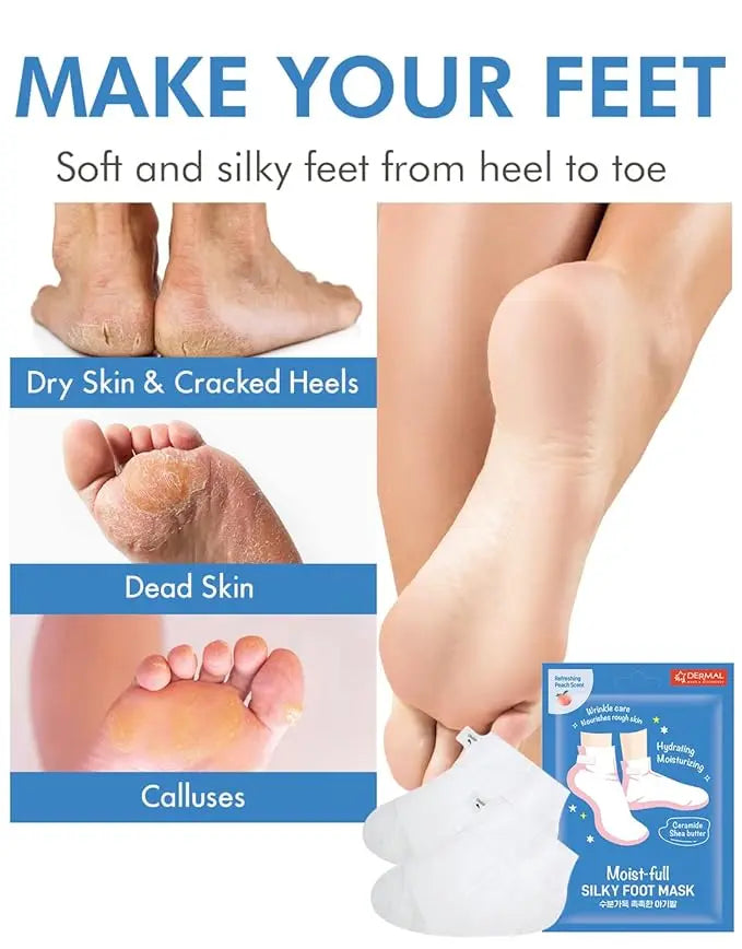 Moist-full Silky Foot Mask DERMAL