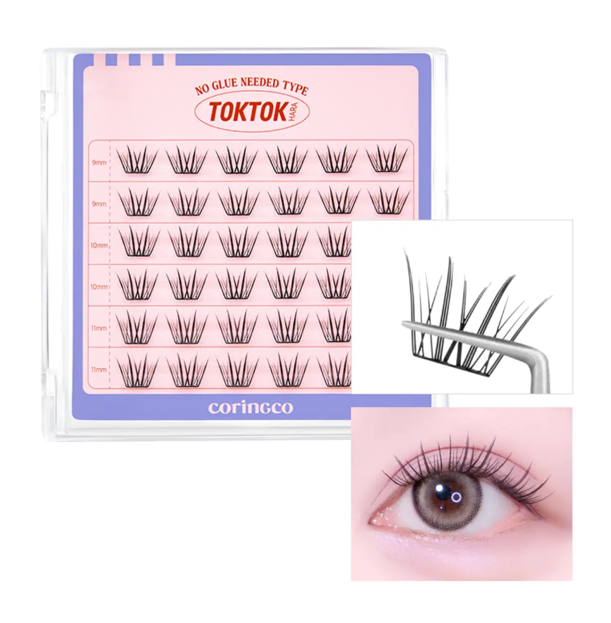 NO GLUE EYELASH #BLOSSOM CORINGCO