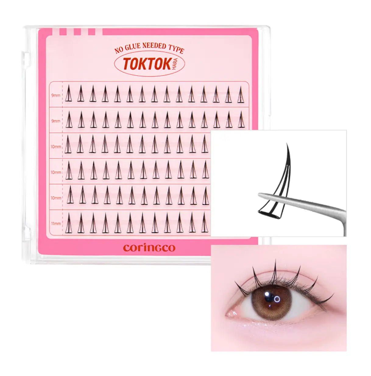 NO GLUE EYELASH #FILTER CORINGCO