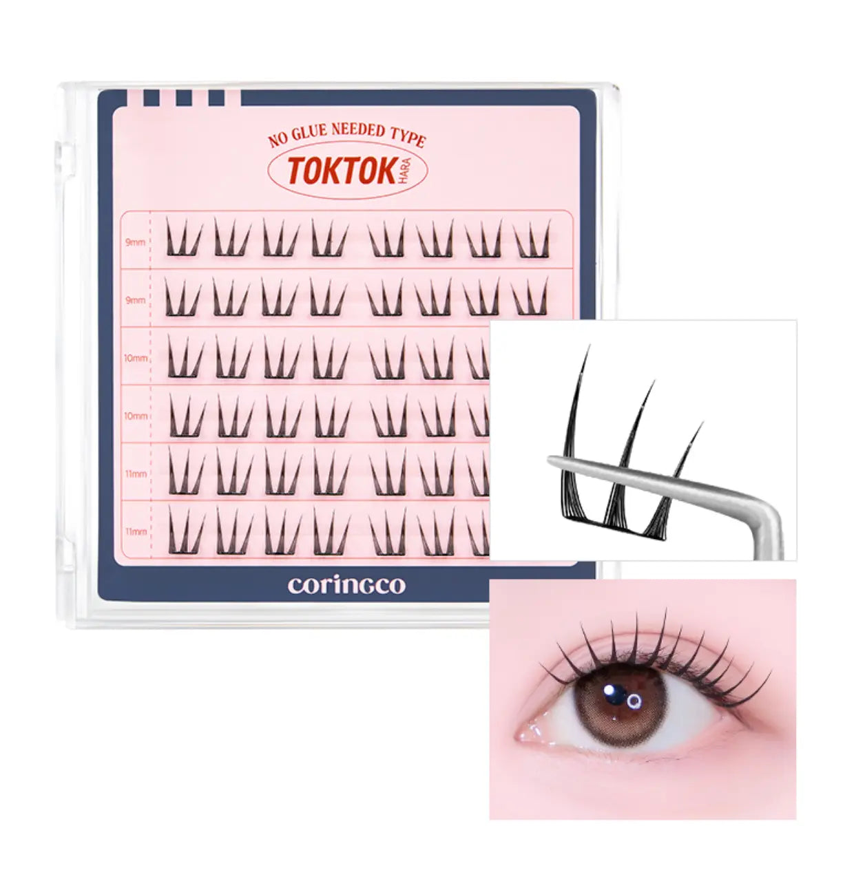 NO GLUE EYELASH #MUSE CORINGCO