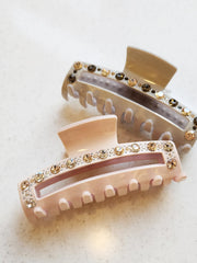 Opaline Swarovski Crystals Hair Clip 8.5cm - 2 colors WEshine
