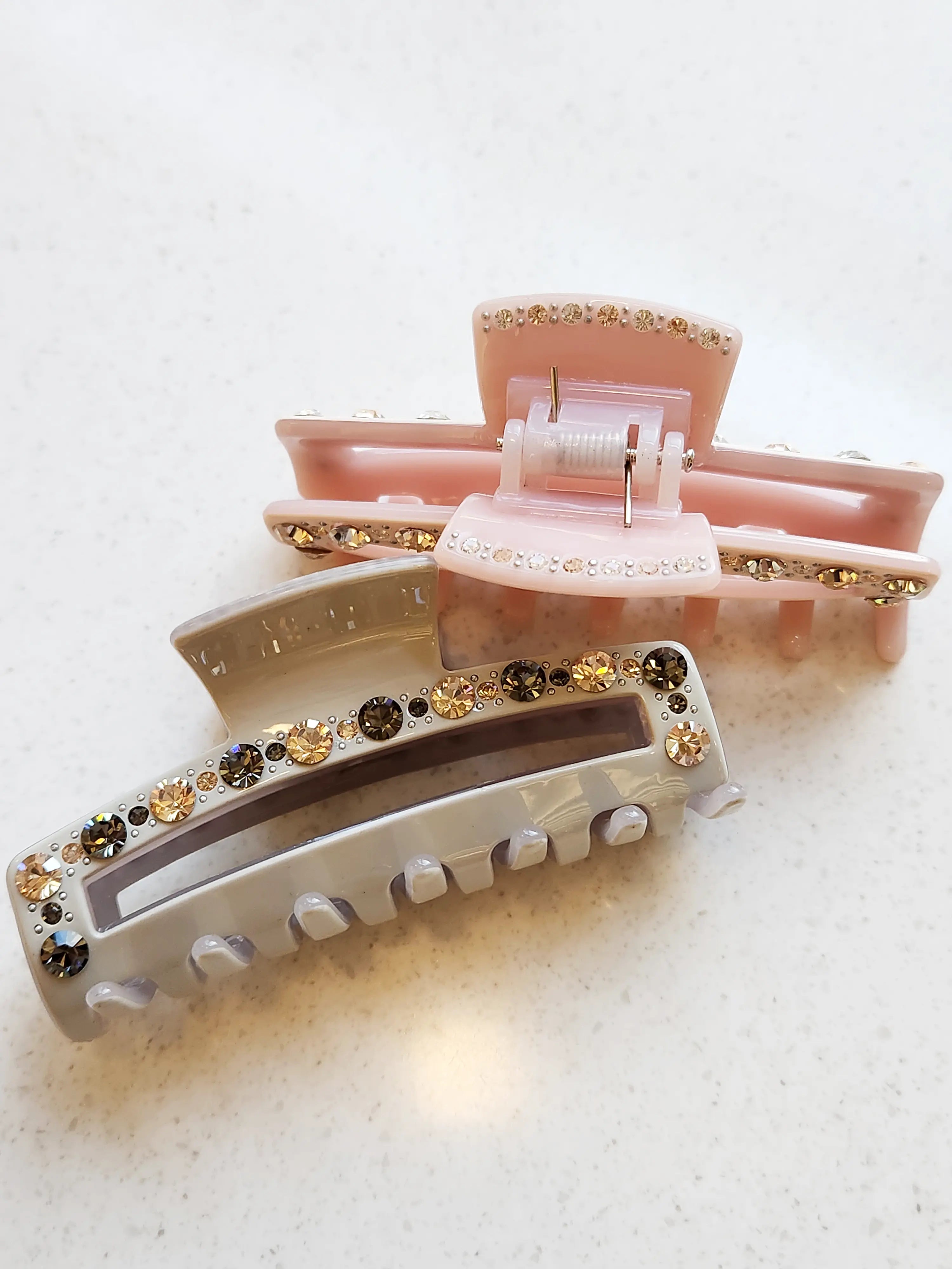 Opaline Swarovski Crystals Hair Clip 8.5cm - 2 colors WEshine