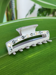 Opaline Swarovski Crystals Hair Clip 8.5cm - 2 colors