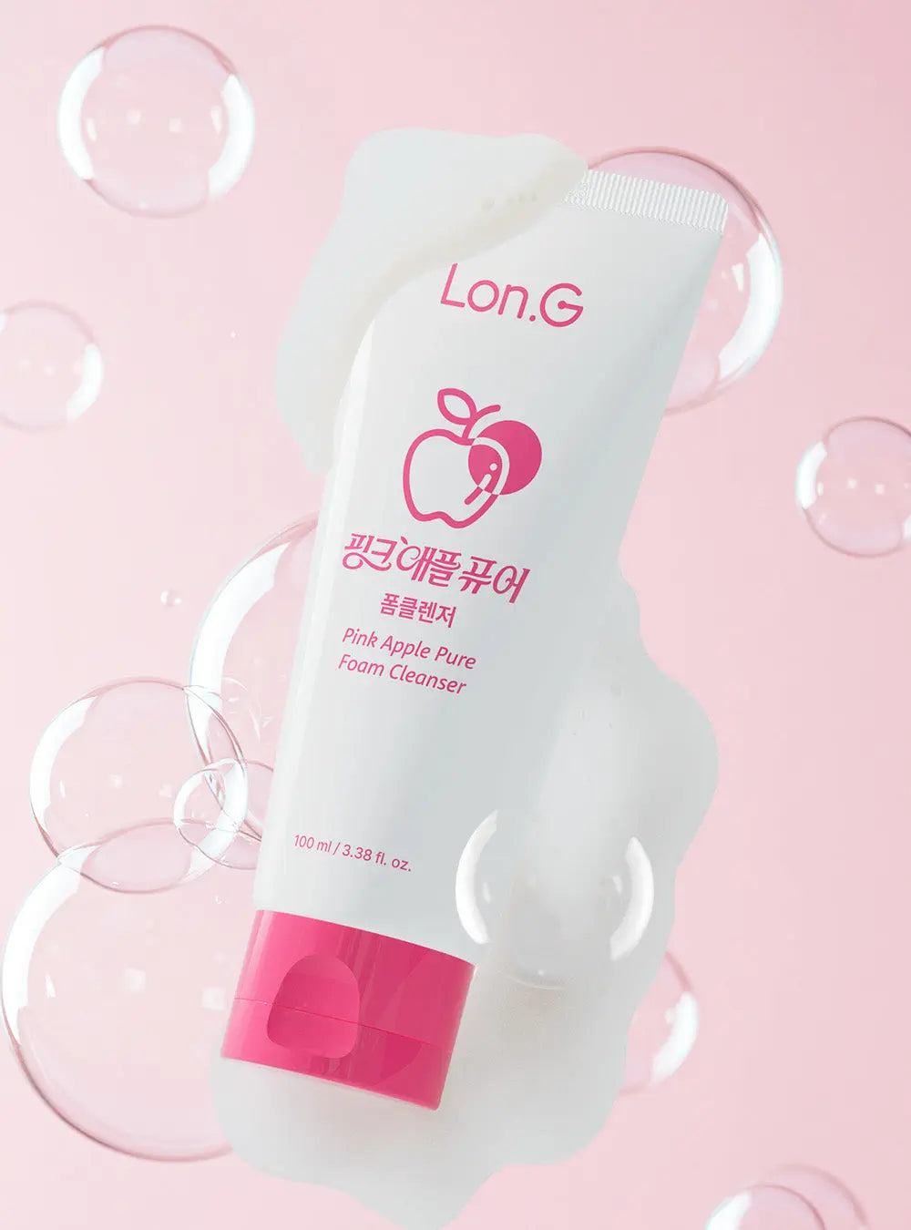 Pink Apple Pure Foam Cleanser 100ml Lon.G