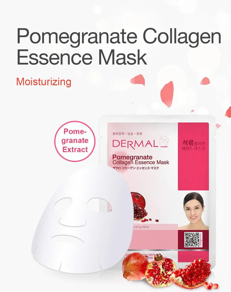 Pomegranate Collagen Essence Mask 23g DERMAL