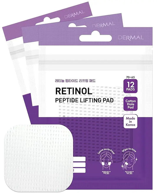 RETINOL PEPTIDE LIFTING PAD -Travel Kit 12 Pads DERMAL