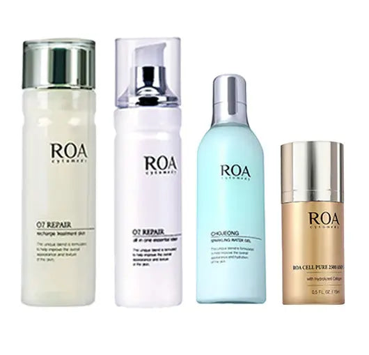 Collagen 3-Step Skincare Set + Collagen Sparkling Water Gel ROA