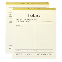 Radiant Vita Niacinamide Real Deep Mask 8pcs BIODANCE