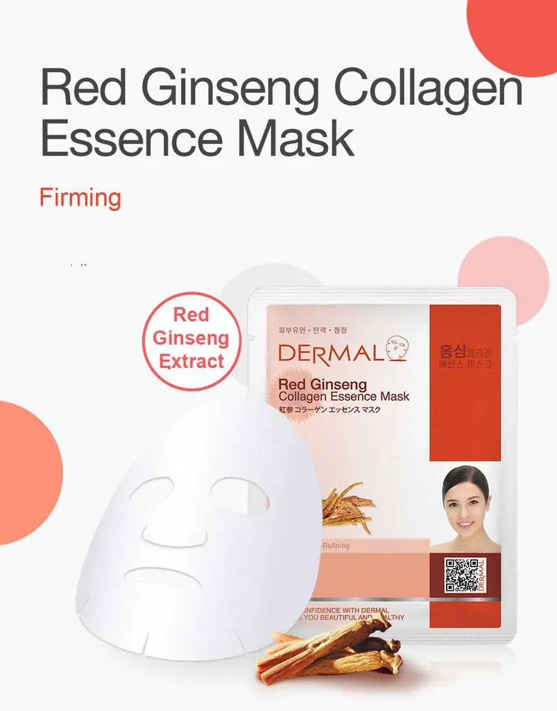 Red Ginseng Collagen Essence Mask 23g DERMAL