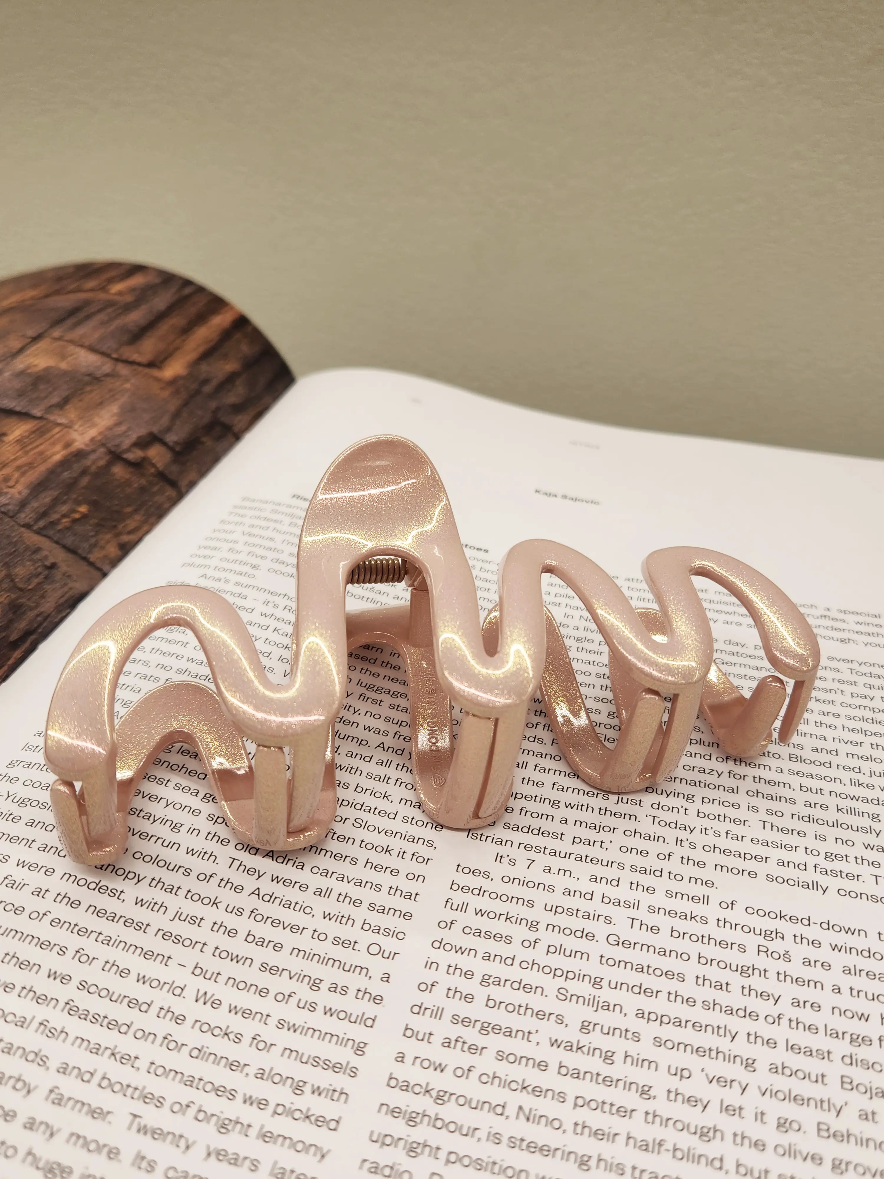 Shimmer Wave Hair Clip 13cm -5 colors WEshine