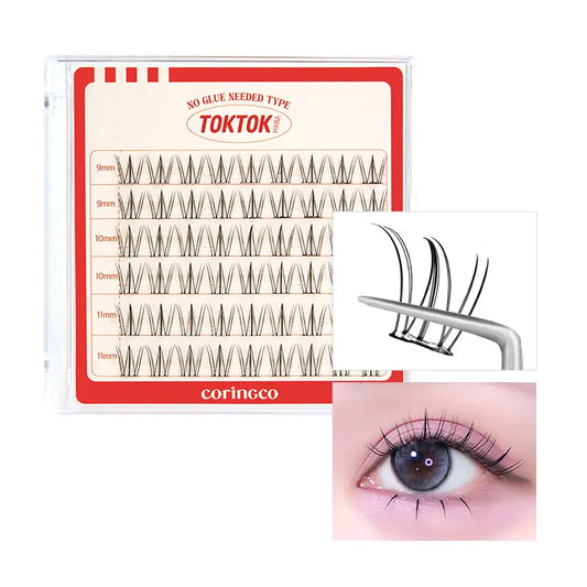 NO GLUE EYELASH #CHERRY COKE CORINGCO