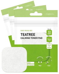 Teatree Calming Toner Pad -Travel Kit 12 Pads DERMAL