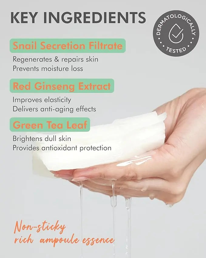VEGAN SEOUL Face Snail 3X Daily Quick Mask 36stk DERMAL