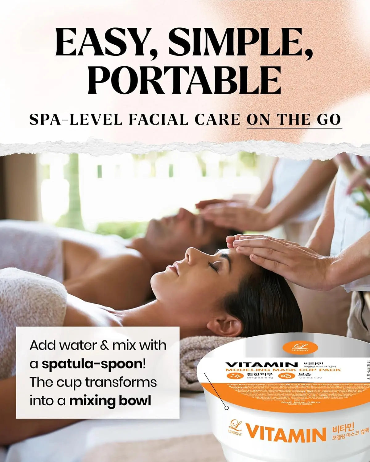 Vitamin Modeling Mask Cup Pack 28g LINDSAY
