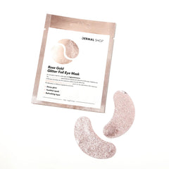 Rose Gold Glitter Foil Eye Mask DERMAL