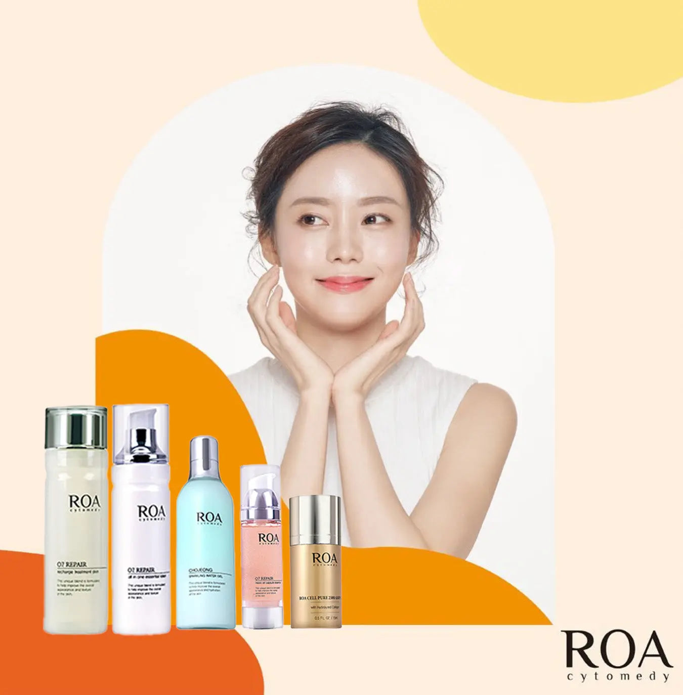 Collagen 4-Step Skincare Set + Collagen Sparkling Water Gel ROA