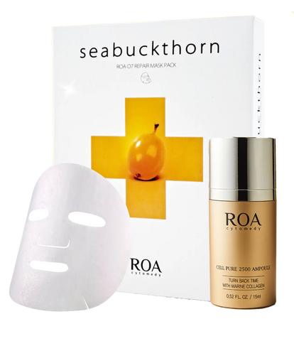 Vitamin mask 10pcs + Collagen ampoule Set ROA