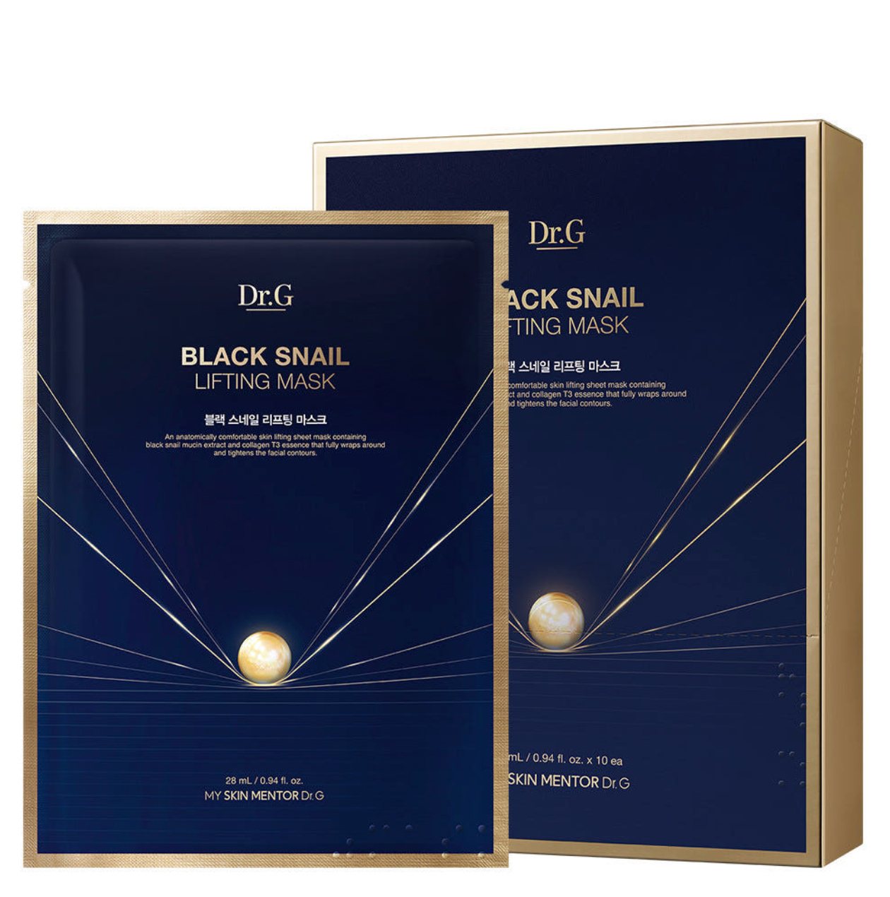 Black Snail Lifting Mask Sheet (10 sheets) WEshine.no