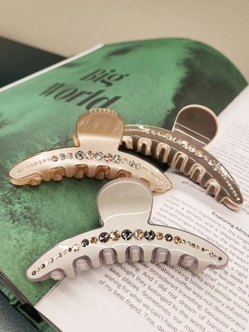 Diora Swarovski Crystals Hair Clip  9.5cm  - 3 colors WEshine