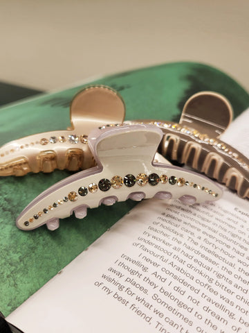 Diora Swarovski Crystals Hair Clip  9.5cm  - 3 colors WEshine