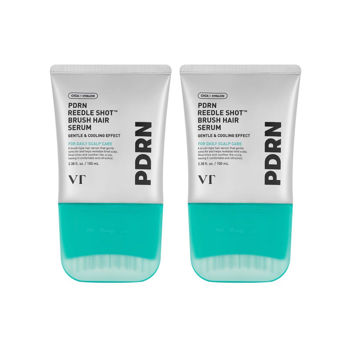 PDRN Reedle Shot Brush Hair Serum Duo Set (2 x 100ml) VT Cosmetics