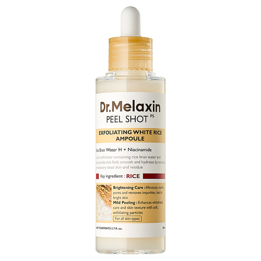 Peel Shot Exfoliating White Rice Ampoule 80ml Dr.Melaxin