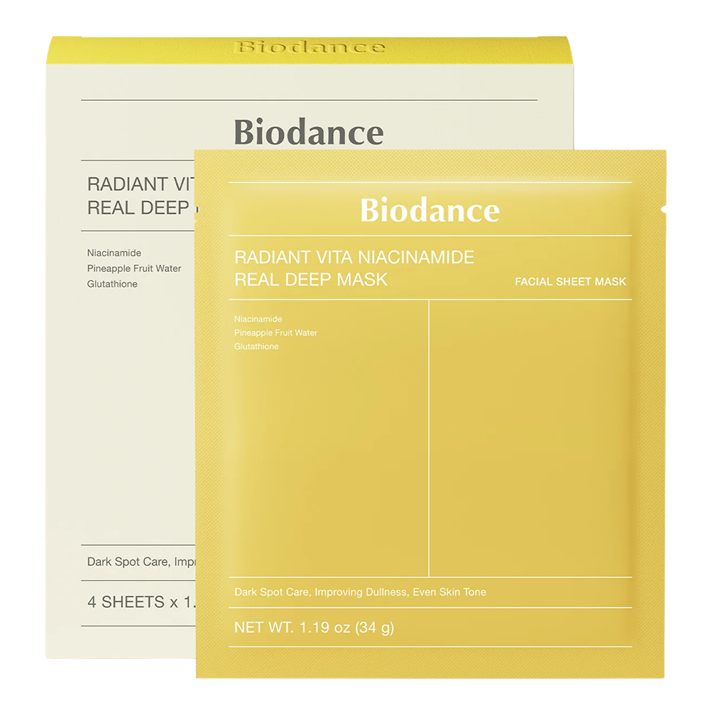 Radiant Vita Niacinamide Real Deep Mask 4pcs BIODANCE