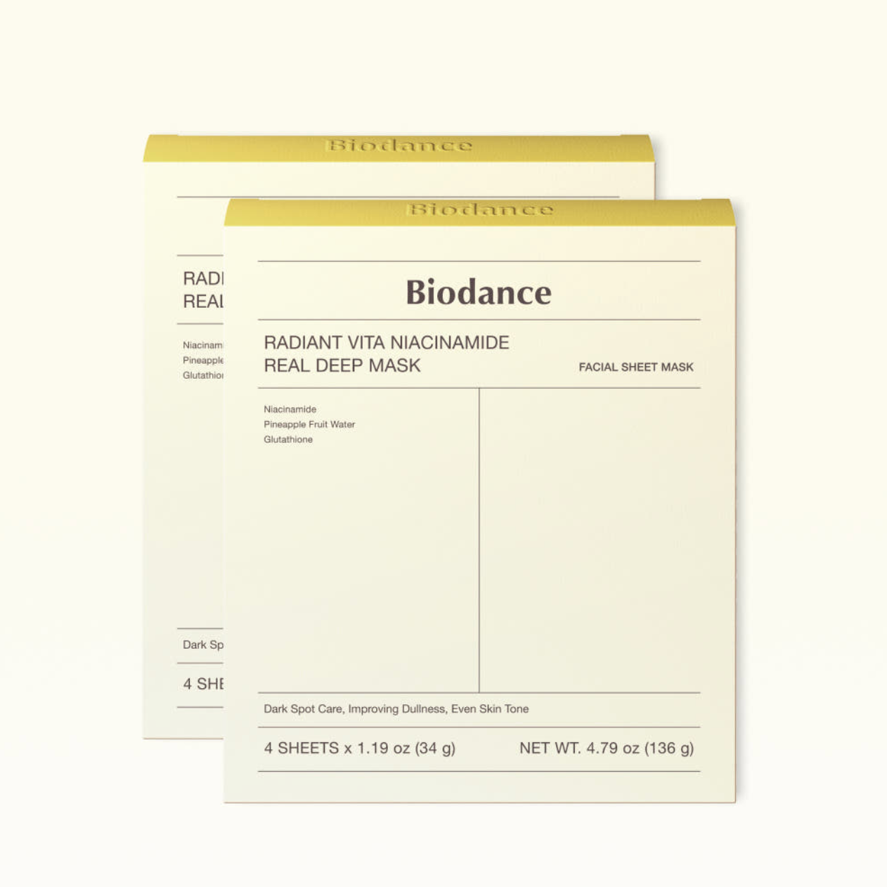 Radiant Vita Niacinamide Real Deep Mask 8pcs BIODANCE