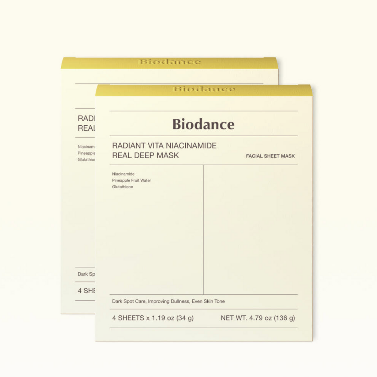 Radiant Vita Niacinamide Real Deep Mask 8pcs BIODANCE