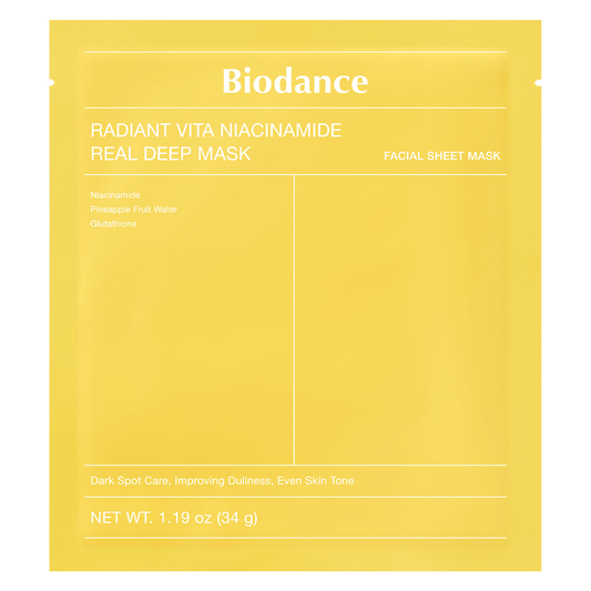 Radiant Vita Niacinamide Real Deep Mask 1pcs BIODANCE