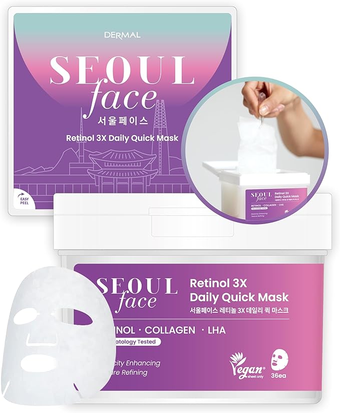 VEGAN SEOUL Face Retinol 3X Daily Quick Mask